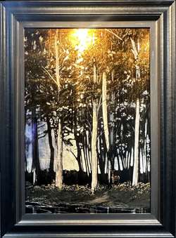 Patrick GuytonArt titleThe Visitor Original 36x24 45x33F