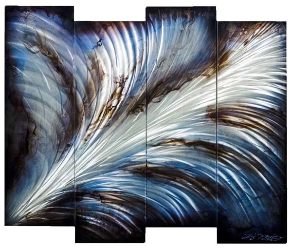 Chris DeRubeisArt title4 Panel Sleek 48x38