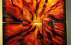 Chris DeRubeisArt title6 Panel Extreme Amber 5X6